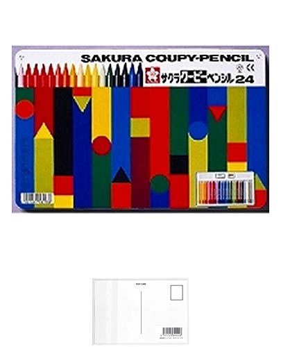 Amazon | サクラクレパス 色鉛筆 クーピー 24色 缶ケース入り FY24 +